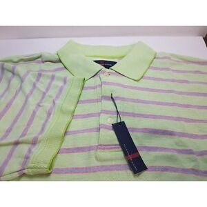 Alexander Julian Polo Shirt Mens XXL Short Sleeve Collard Granny Smith 904 NWT